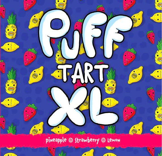 Puff Tart XL - Pineapple, Strawberry, Lemon