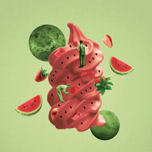 Dessert Station: Watermelon Strawberry Swirl
