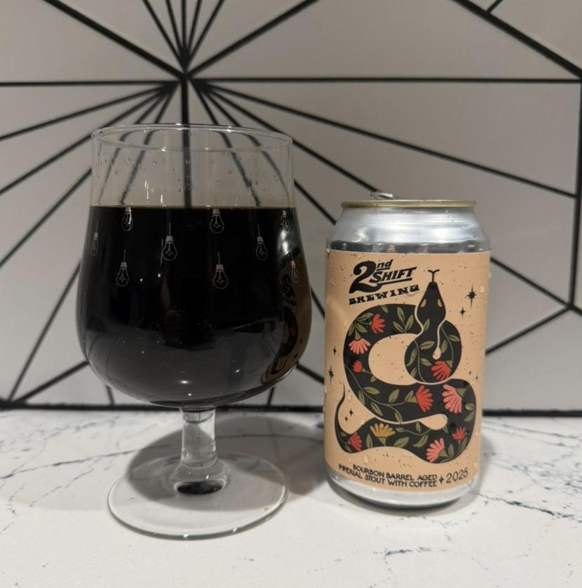2025 Blanton's Bourbon Barrel Aged Liquid Spiritual Delight Imperial Stout With Coffeestamp Coffee Beans